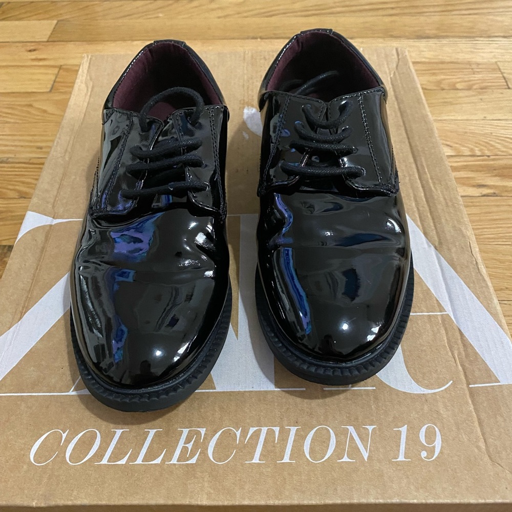 Zara kids patent leather dress shoes